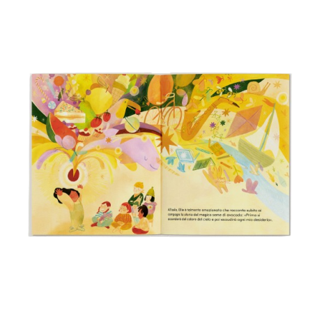 Le illustrazioni coloratissime del libro Bravo, avocado! di Storiedichi Edizioni Le illustrazioni coloratissime del libro Bravo, avocado! di Storiedichi Edizioni