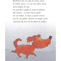 Gualtiero, il cane protagonista de Lo Strano Gioco di Cane Gualtiero di Notes Edizioni Gualtiero, il cane protagonista de Lo Strano Gioco di Cane Gualtiero di Notes Edizioni