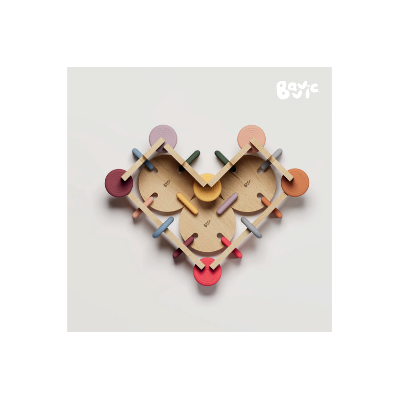 Esempio di costruzione di un cuore con il Mini Set Bavvic Esempio di costruzione di un cuore con il Mini Set Bavvic