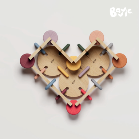 Esempio di costruzione di un cuore con il Mini Set Bavvic Esempio di costruzione di un cuore con il Mini Set Bavvic