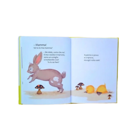 La storia del pulcino che cerca la sua mamma nel libro Chi sono? di Notes Edizioni La storia del pulcino che cerca la sua mamma nel libro Chi sono? di Notes Edizioni