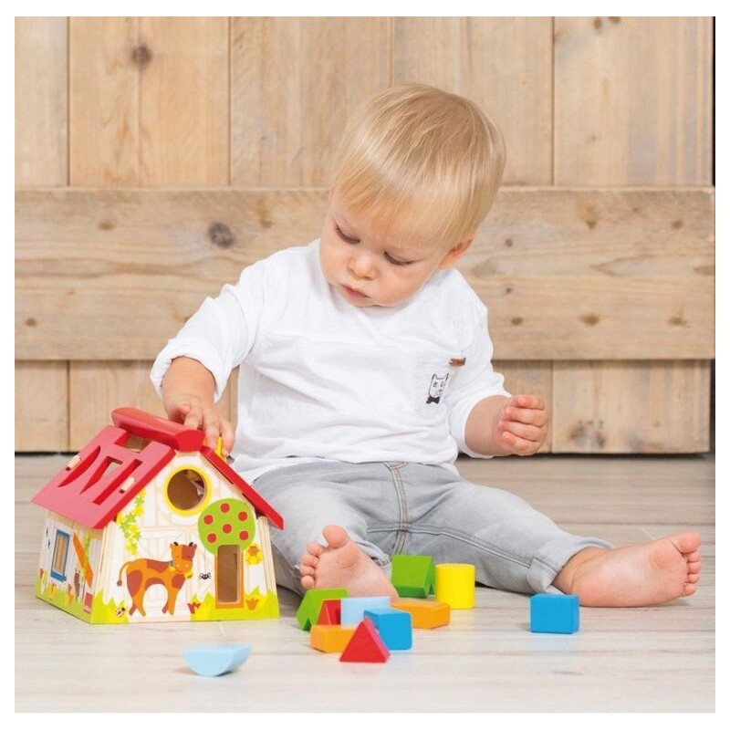 I bambini impareranno a riconoscere forme e colori nella fattoria delle forme geometriche di Goula I bambini impareranno a riconoscere forme e colori nella fattoria delle forme geometriche di Goula