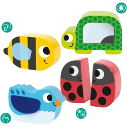 4 animaletti in legno per sviluppare i sensi del bambino 4 animaletti in legno per sviluppare i sensi del bambino