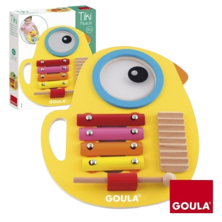 Il pulcino musicale Tiki di Goula per bambini da 1 anno