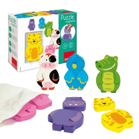 6 Puzzle magnetici di animali di Goula